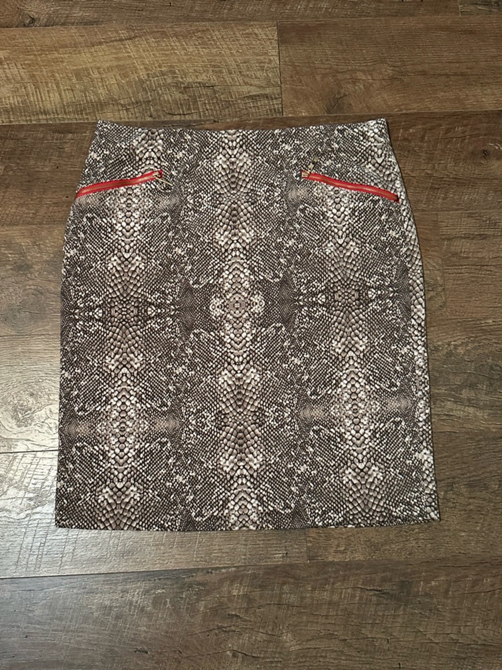 Alfani "Alfa I" python-print pencil skirt